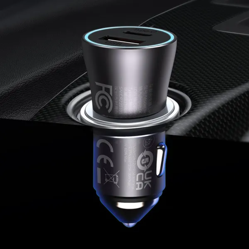 Автомобильное зарядное устройство Baseus CGJM000113, темно-серый - 7