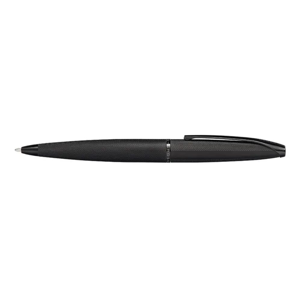 Ручка шариковая автоматическая "Cross ATX Brushed Black", 0.7 мм, черный, стержень черный - 4