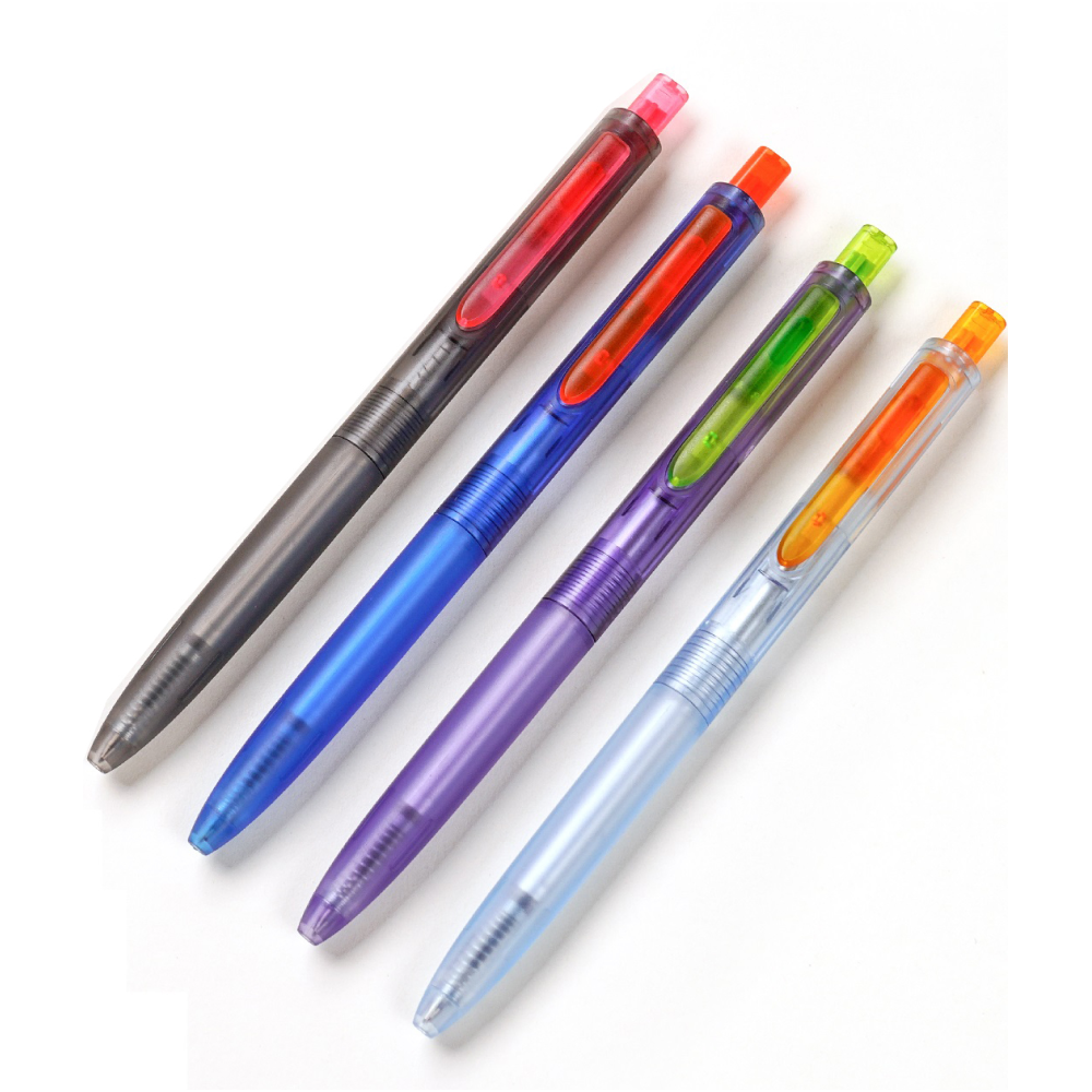 Ручка шариковая автоматическая "Space Up Cyber", 0,7 мм, фиолетовый, зеленый, стерж. синий