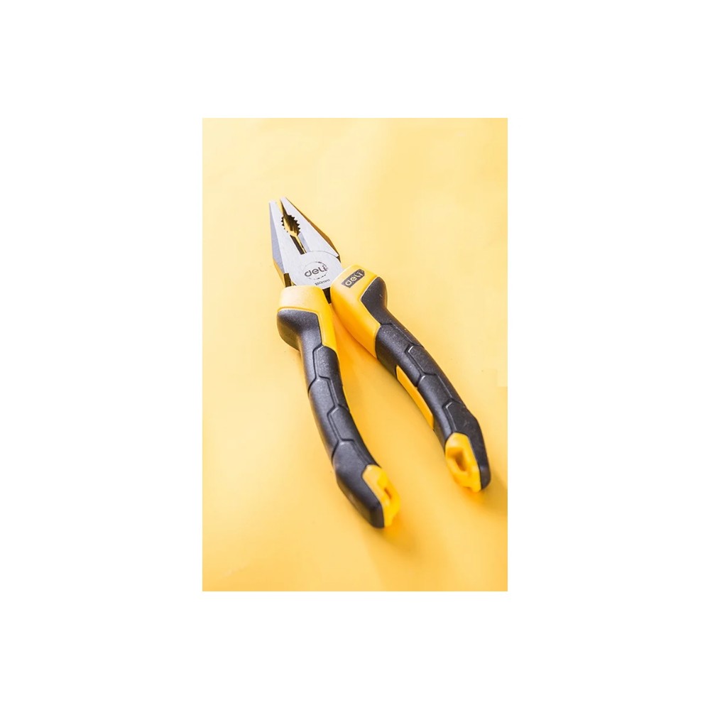Плоскогубцы Deli YS EDL2007Z, 180 мм., желтый, черный - 2