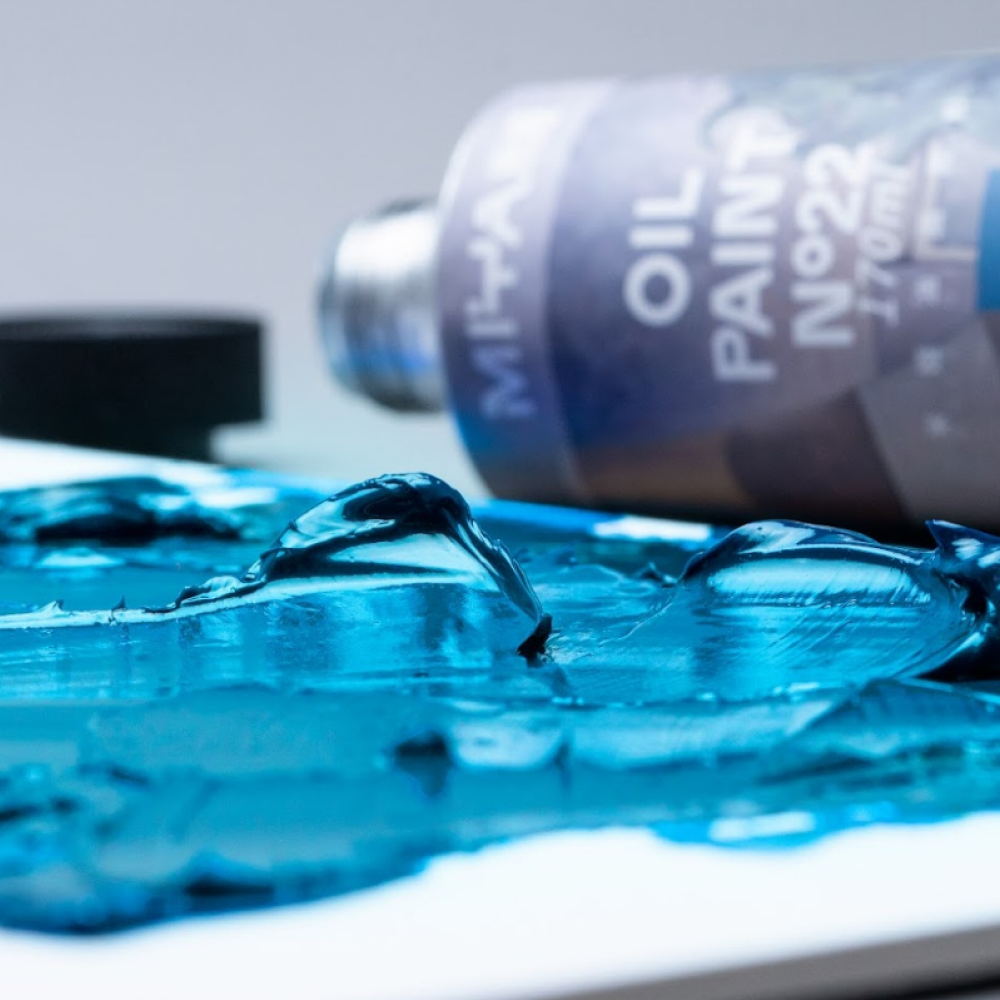 Краски масляные "HIMI.MIYA", виридиан, 170 мл., туба - 7