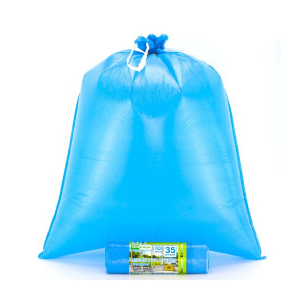 Мешки для мусора "Mirpack Deluxe", 30 мкм, 35 л, 10 шт/рулон
