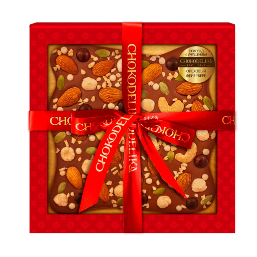 Шоколад молочный "Ореховый фейерверк"