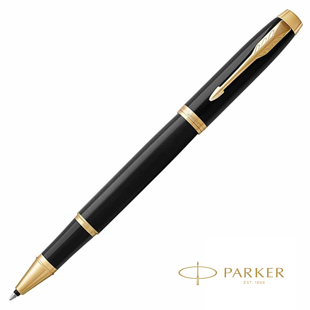 Ручка-роллер Parker "IM Black Lacquer GT"