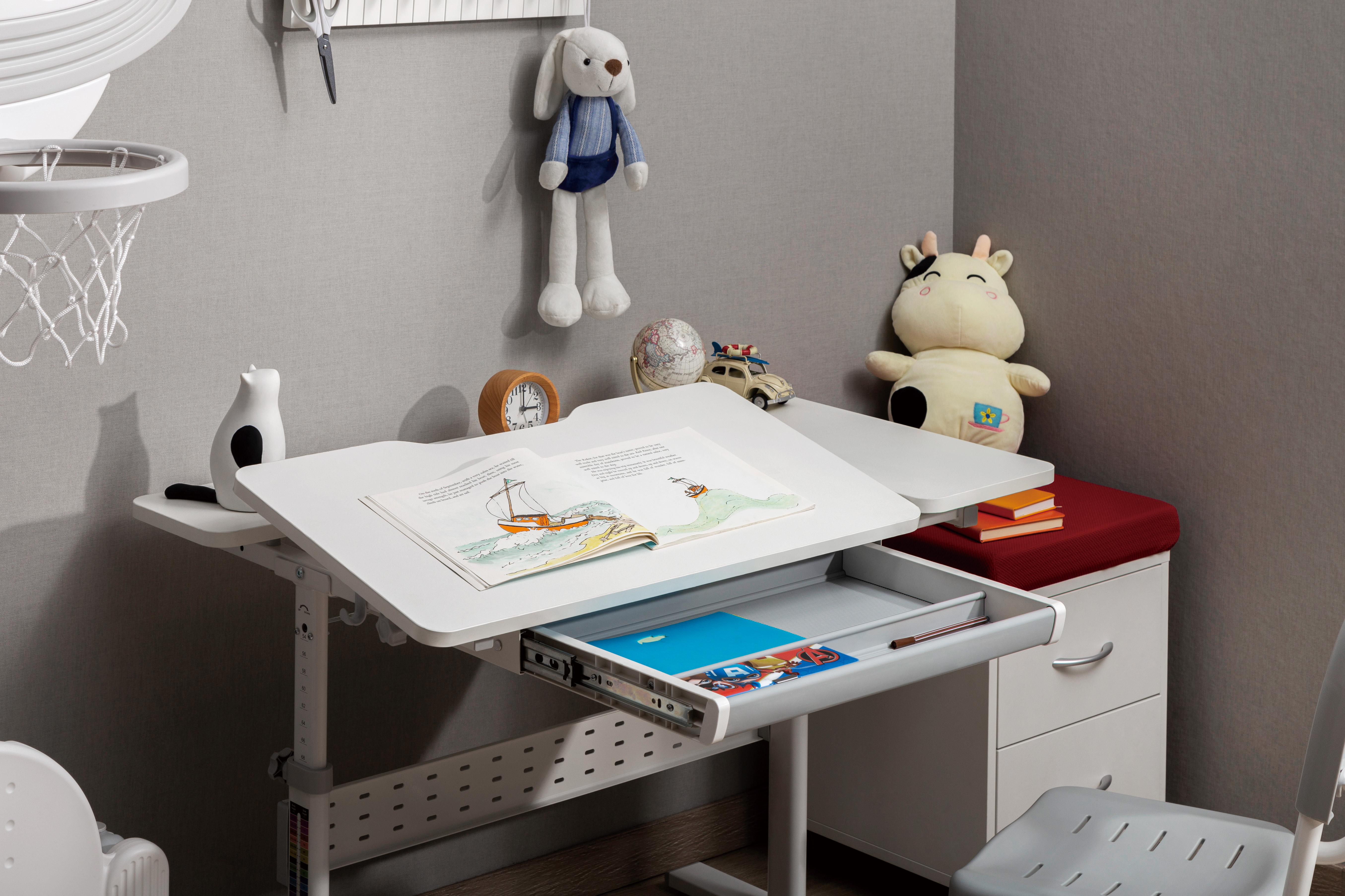 Стол Ergosmart E603 GREY, 1000х600х(540-760) мм - 10