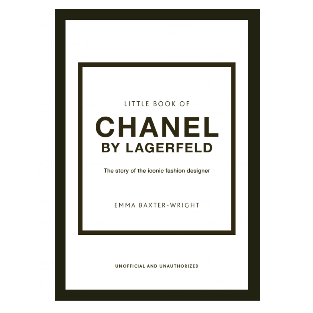 Книга на английском языке "Little Book of Chanel by Lagerfeld: The Story of the Iconic Fashion Designer", Baxter-wright E.