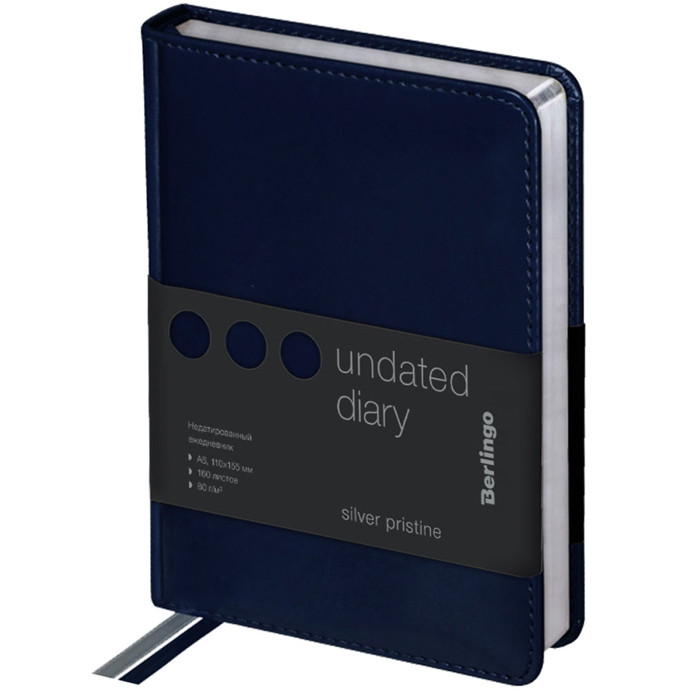  Ежедневник недатированный "Silver Pristine", А6