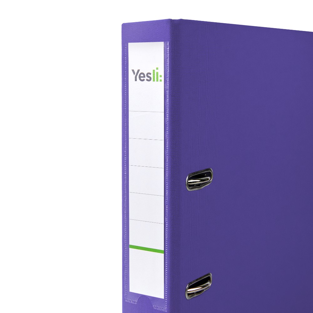 Папка-регистратор "Yesli:", А4, 50 мм, ПВХ, фиолетовый - 2