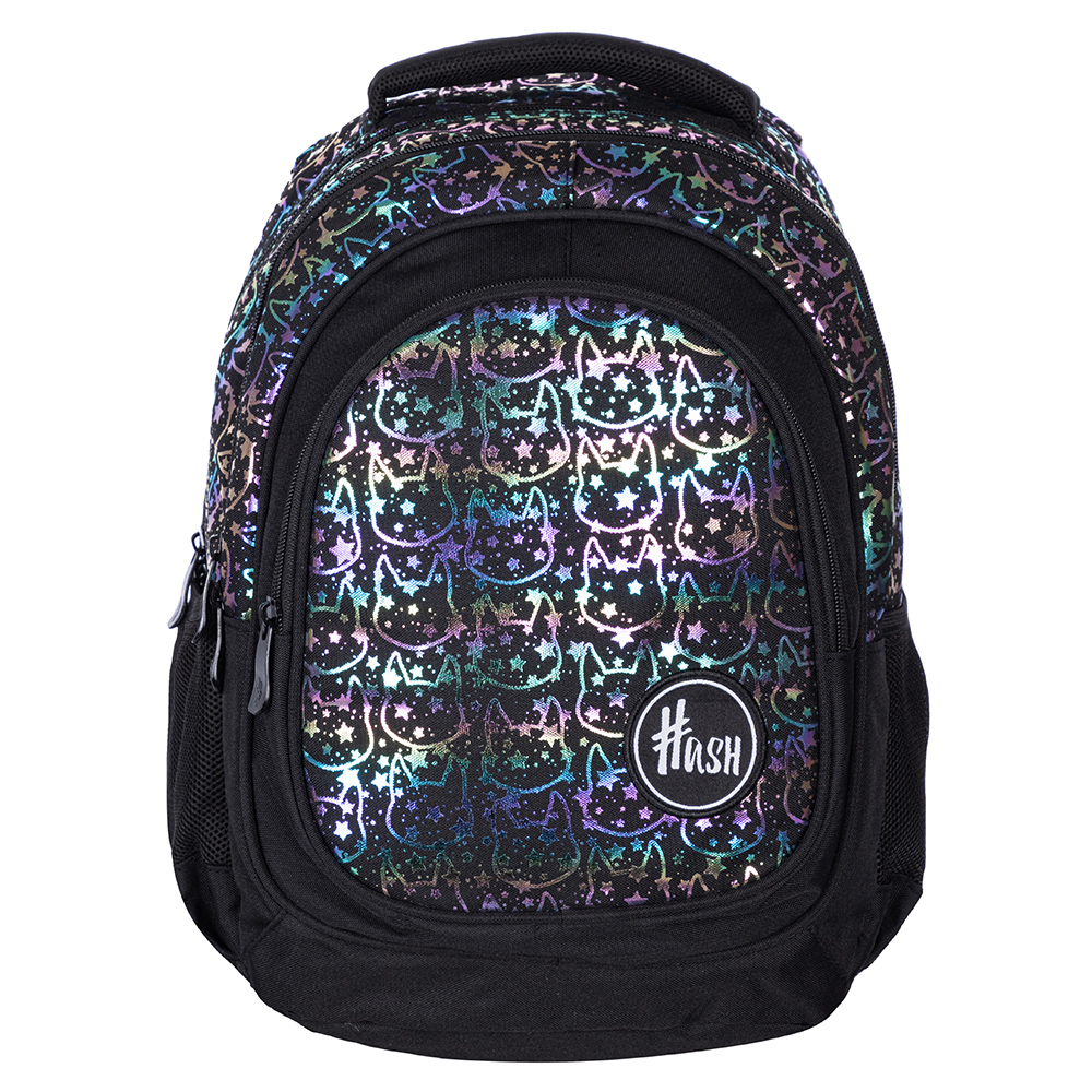 Рюкзак молодежный "Hash neon kitty", чёрный - 2