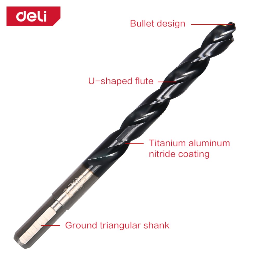 Сверло по металлу Deli RS EDH-MHZ110-E4, 11.0 мм, DIN 338, HSS-TiN - 3