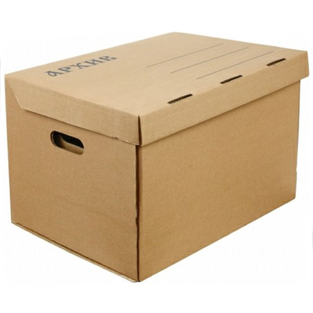 Короб архивный "Эко" с крышкой