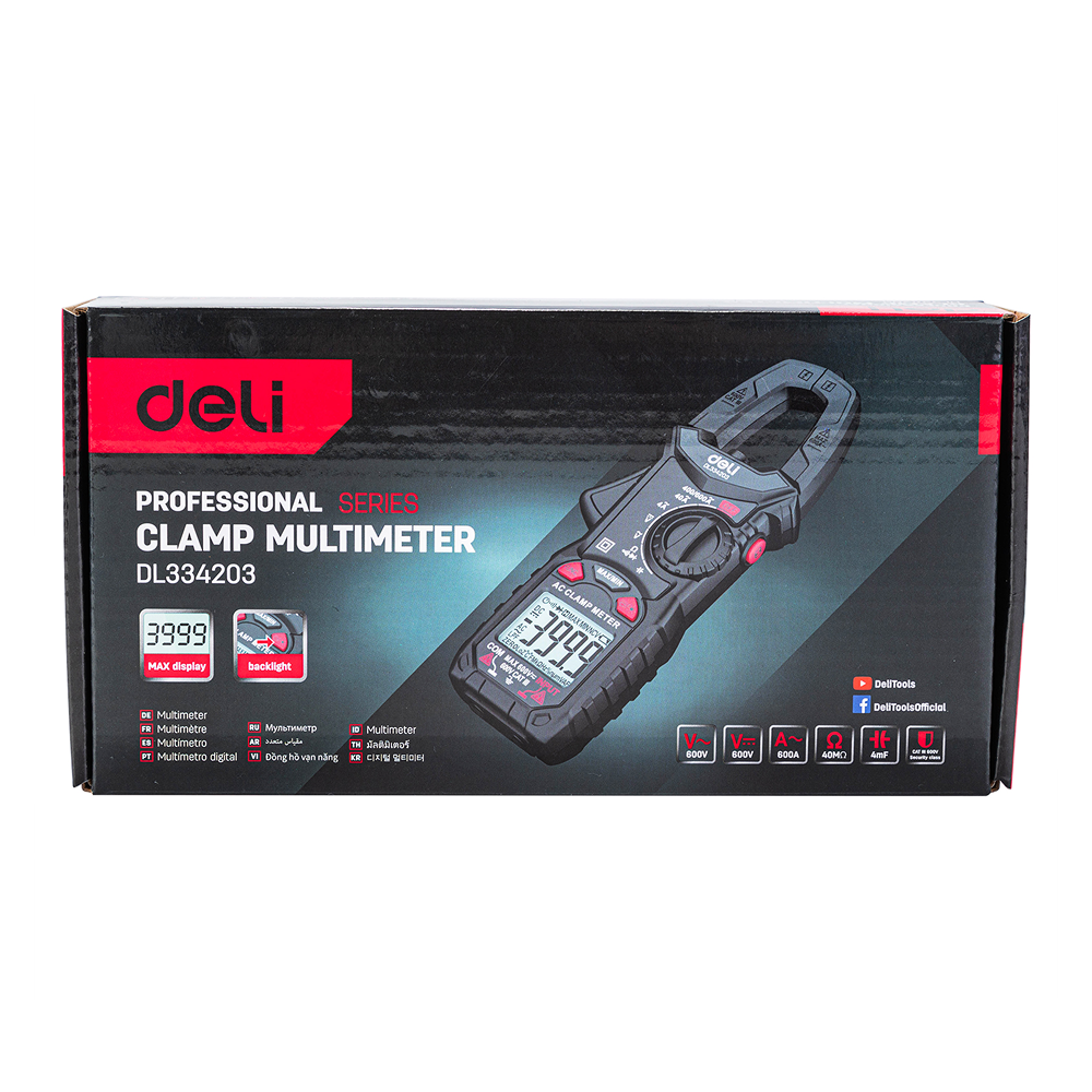 Токоизмерительные клещи Deli RS EDL334203 - 8