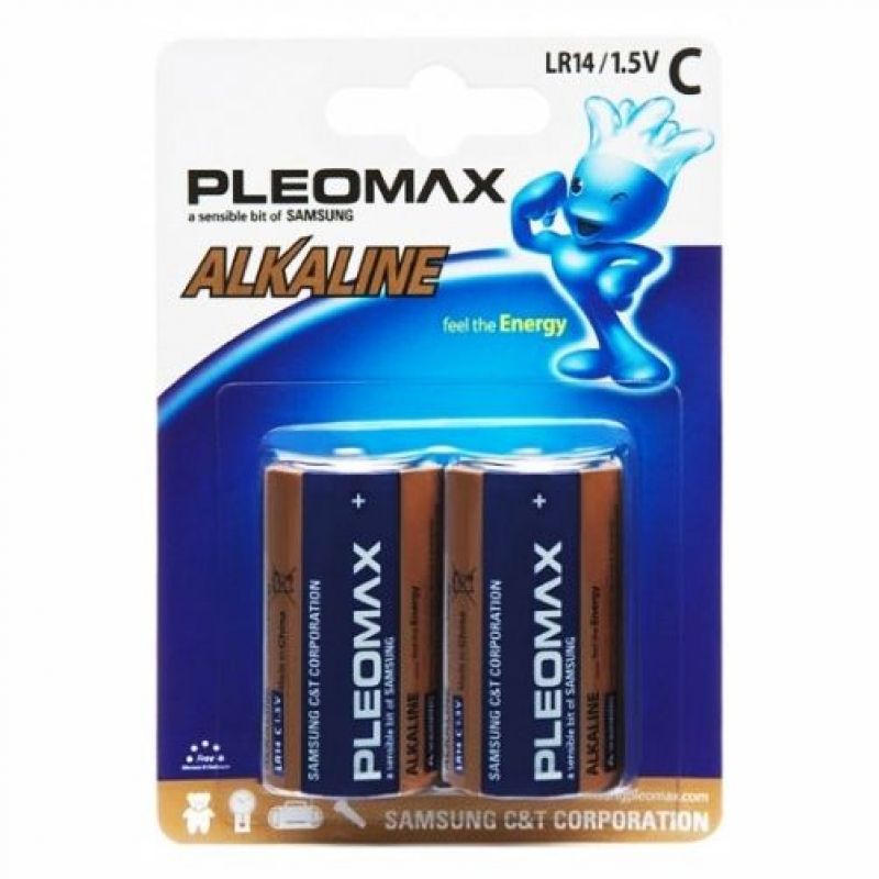 Батарейки алкалиновые Samsung "Pleomax C/LR14"