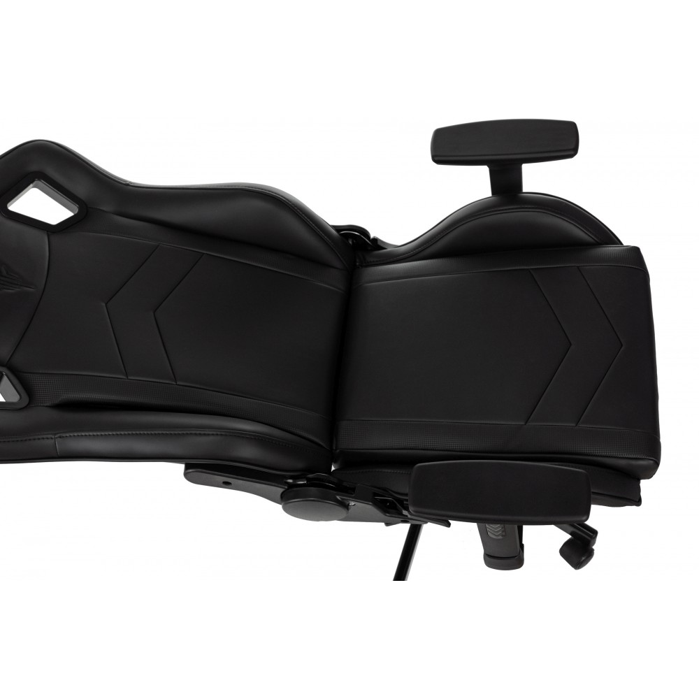 Кресло игровое Бюрократ Knight Gladiator, экокожа, металл, черный - 10