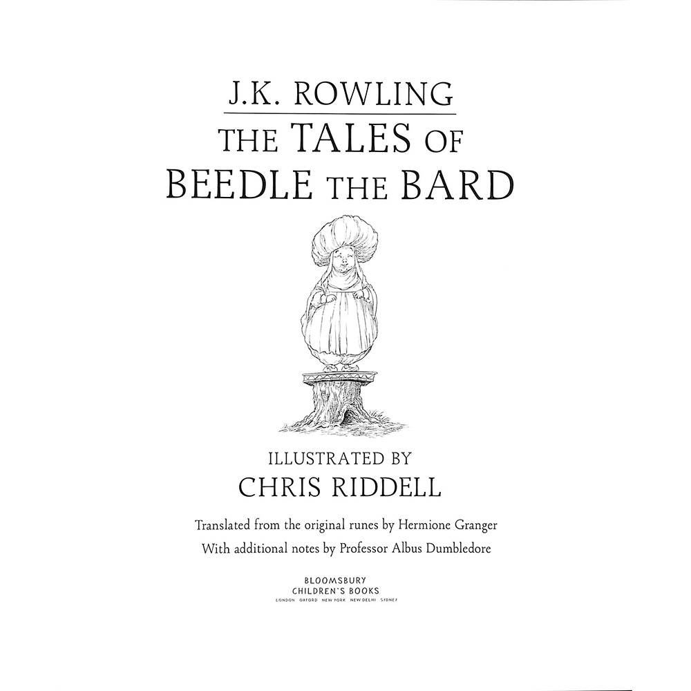 Книга на английском языке "The Tales of Beedle the Bard", J.K. Rowling, Illustr. Chris Riddell, -30% - 2