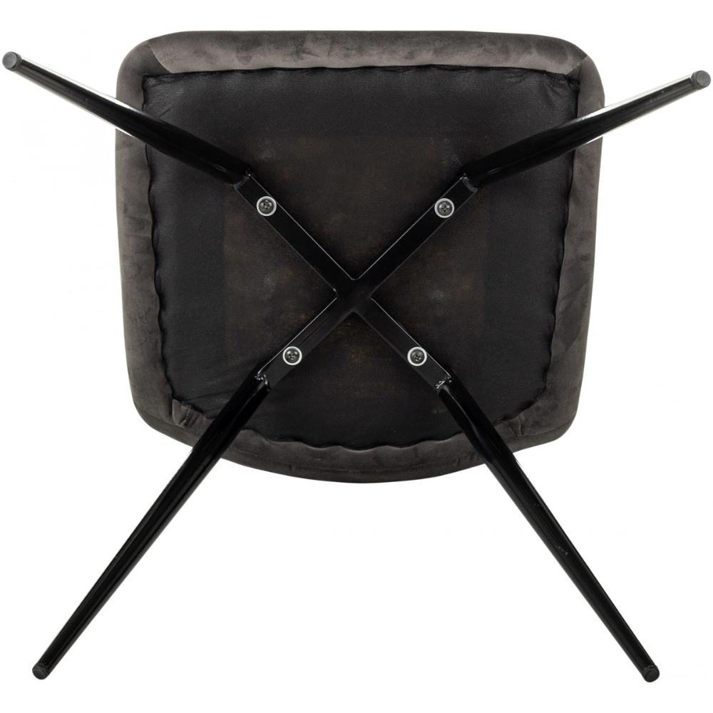 Стул Бюрократ "CH-K1_4", ткань, тёмно-серый, металл, комплект 4 штуки - 9