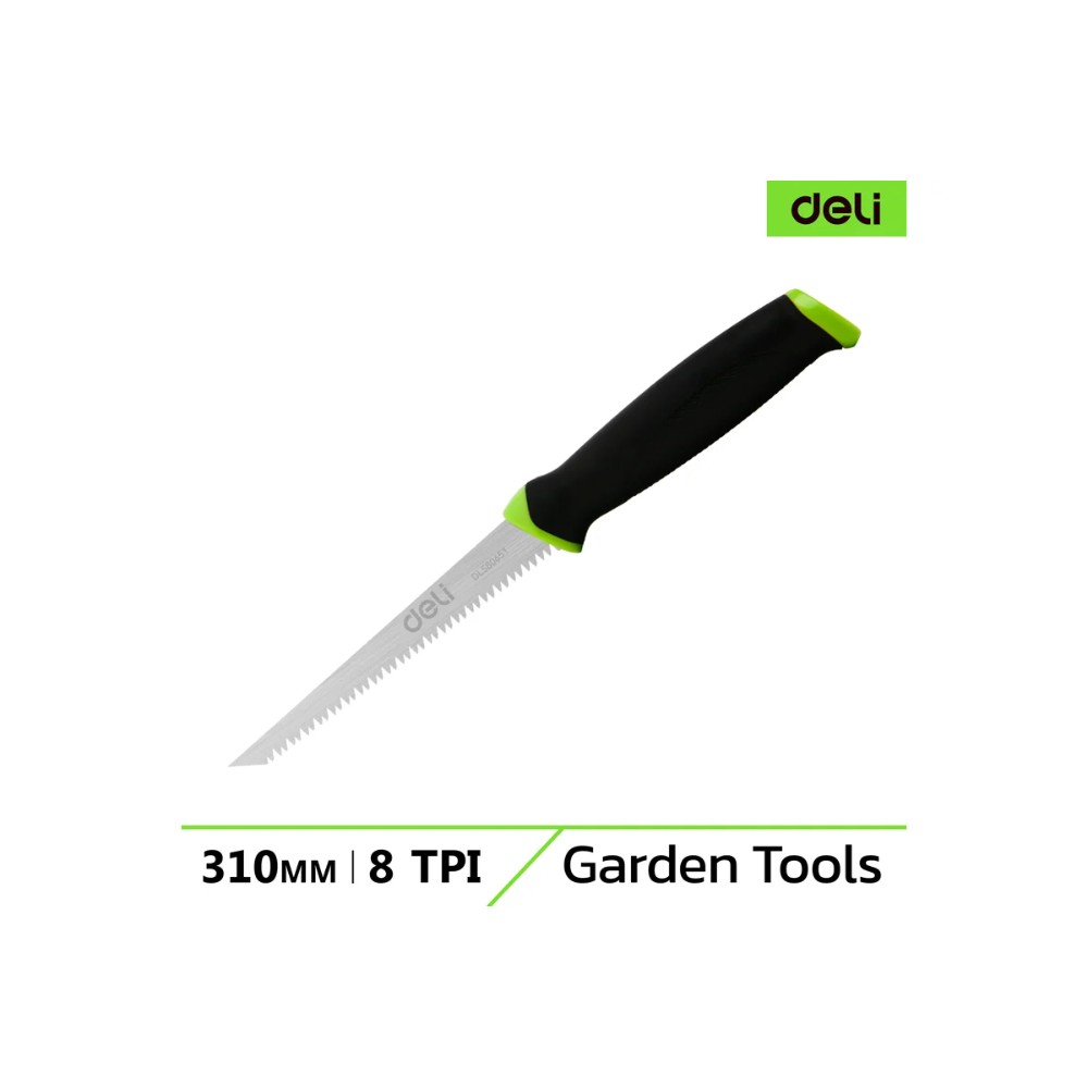Пила-нож садовая Deli GS EDL580651, 170 мм, 8TPI, черный, зеленый - 2