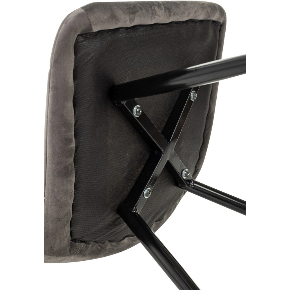 Стул Бюрократ "CH-K1_4", ткань, тёмно-серый, металл, комплект 4 штуки - 8