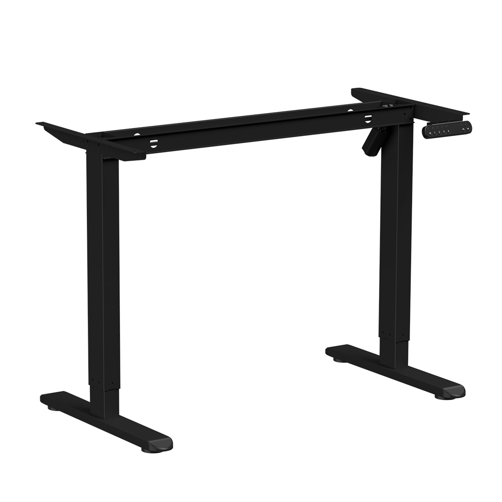Стол с электроприводом WellDesk Basic 1200x675х18 черный/дуб стирлинг (9191456+9197777) - 2