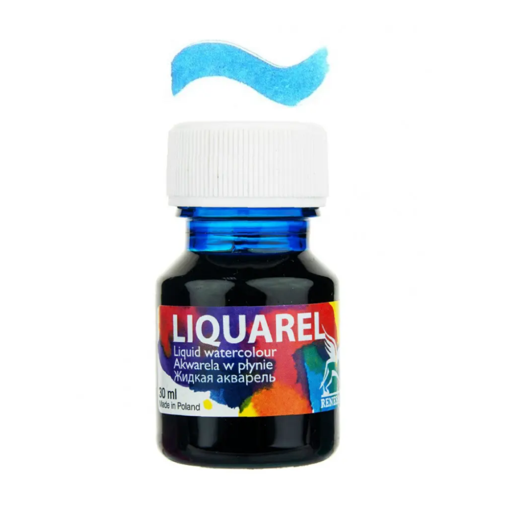 Акварель жидкая "Liquarel", 120 циан, 30 мл