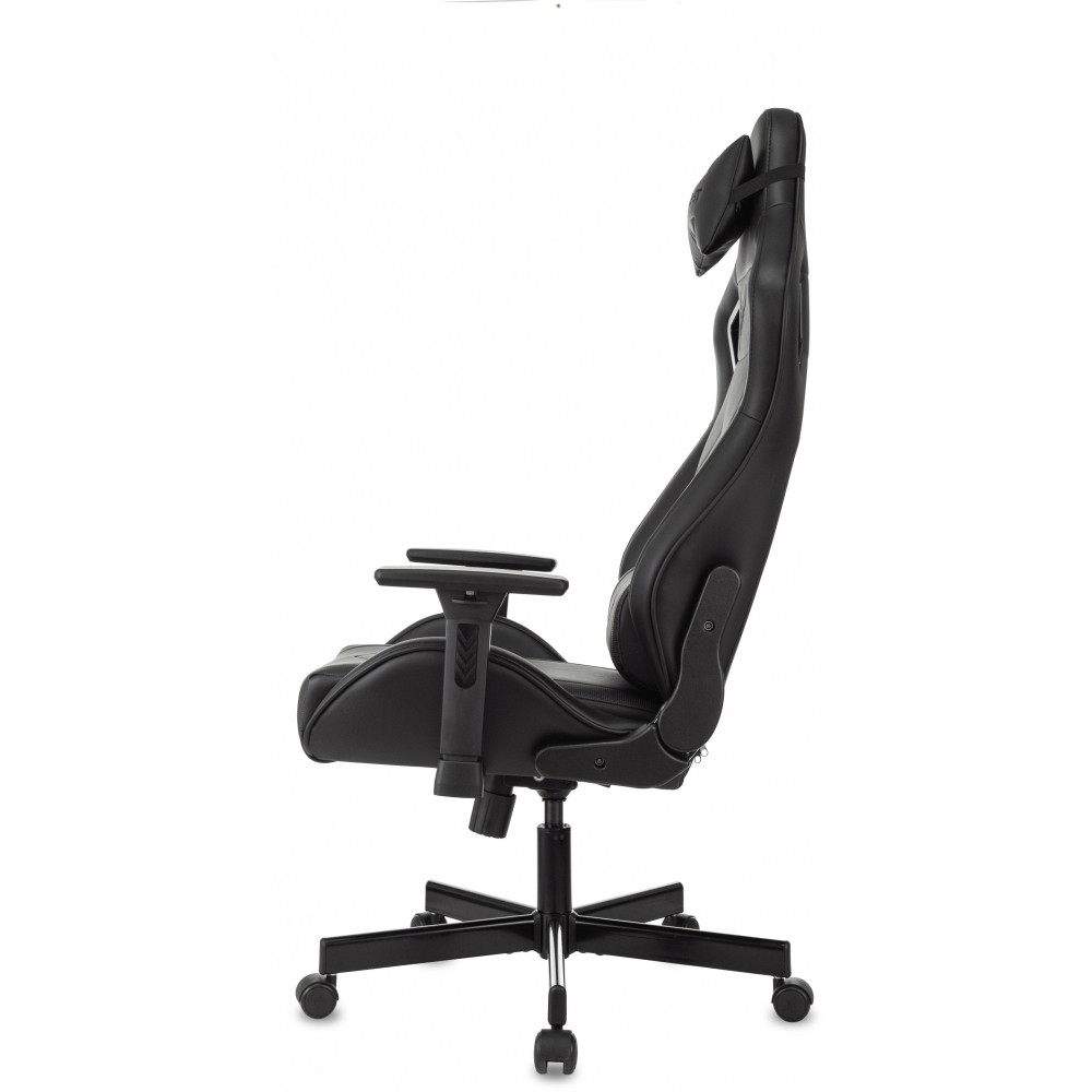 Кресло игровое Бюрократ Knight Gladiator, экокожа, металл, черный - 4