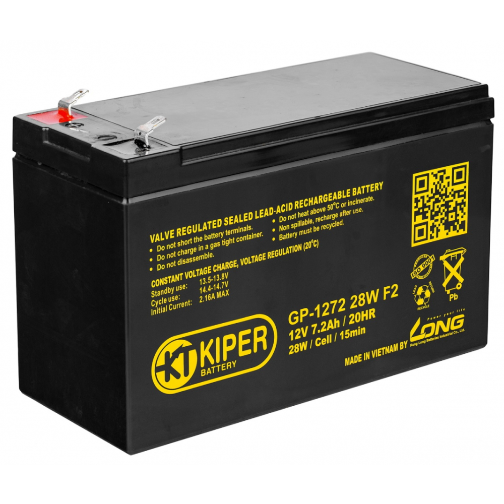 Аккумуляторная батарея Kiper GP-1272 28W F2