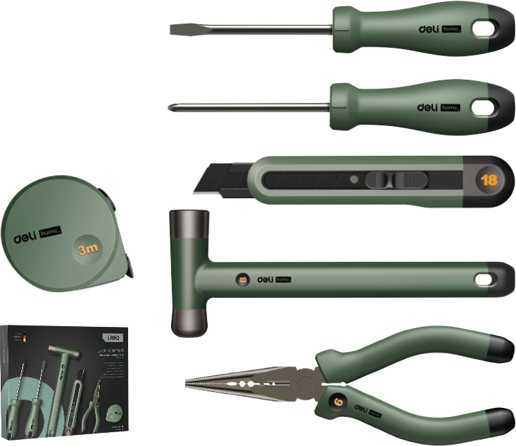 Набор ручного инструмента Deli HS HT0006L