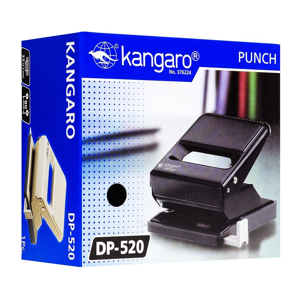 Дырокол Kangaro "DP-520", 25 листов, красный - 3