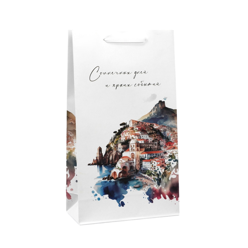 Пакет бумажный подарочный "Яркие события"