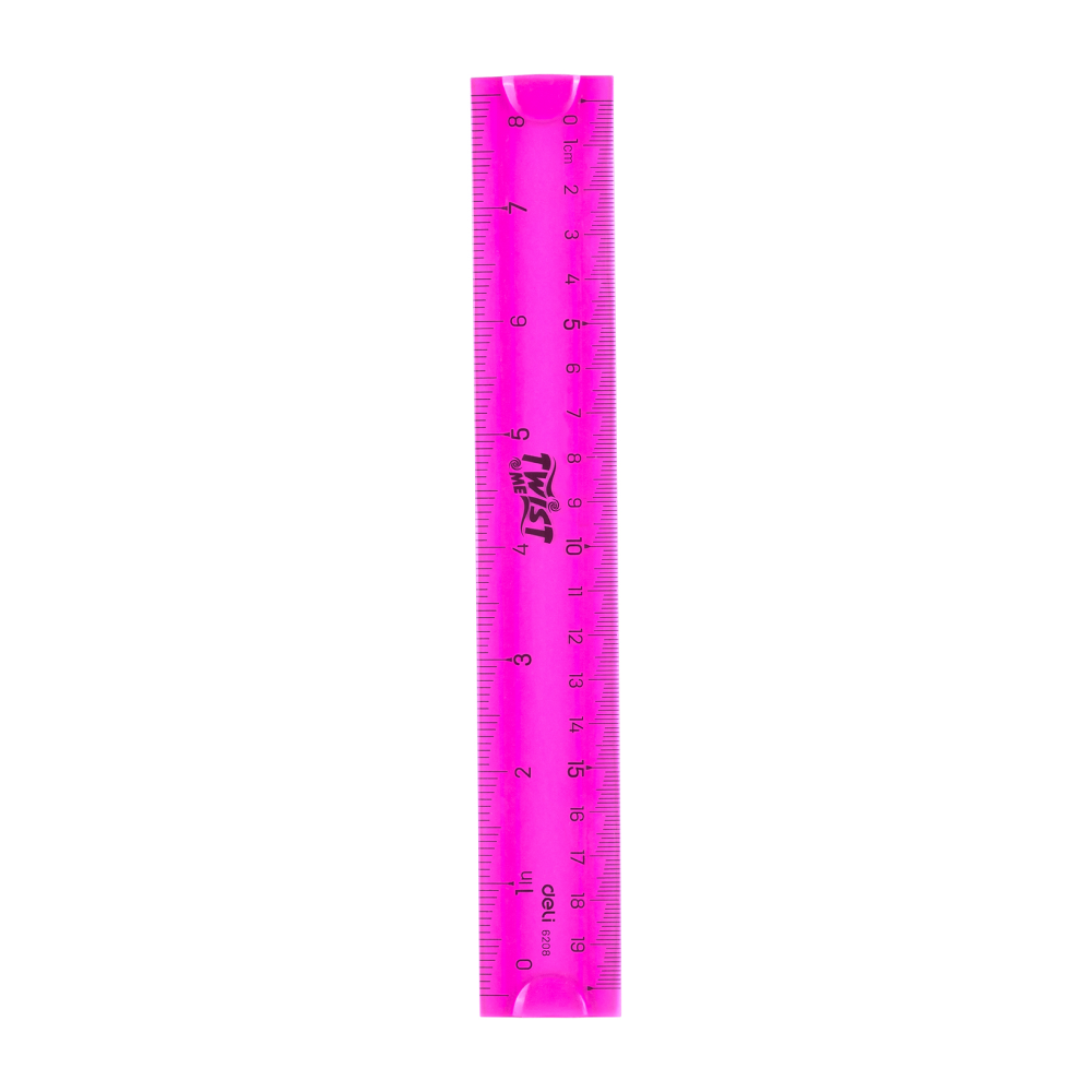 Линейка "Deli E6208", 20 см, ассорти - 2