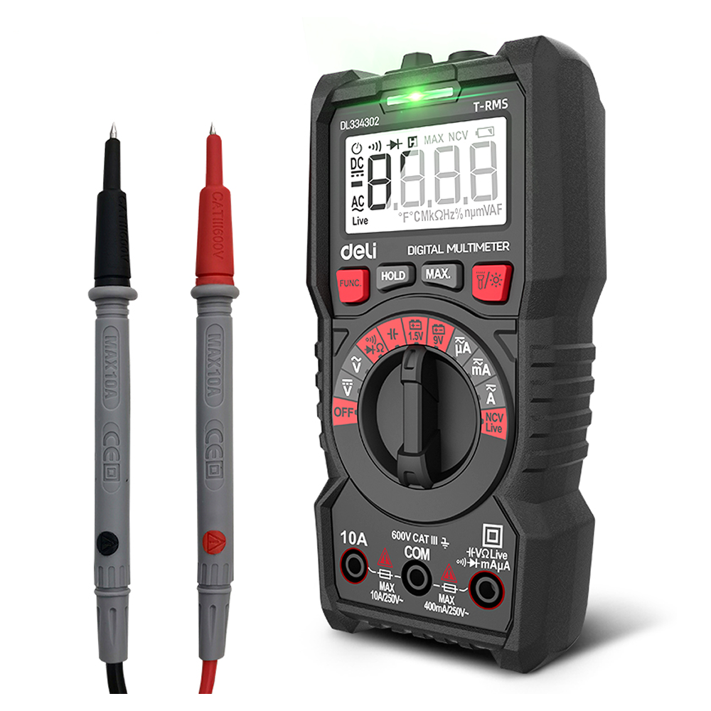 Мультиметр цифровой Deli RS EDL334302