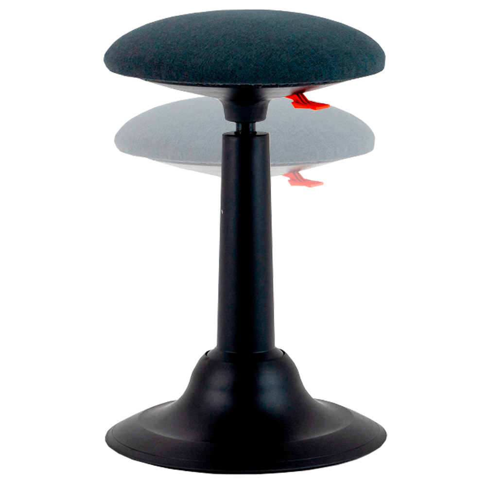 Стул для активного сиденья "Cloud", пластик, черный, серый - 2