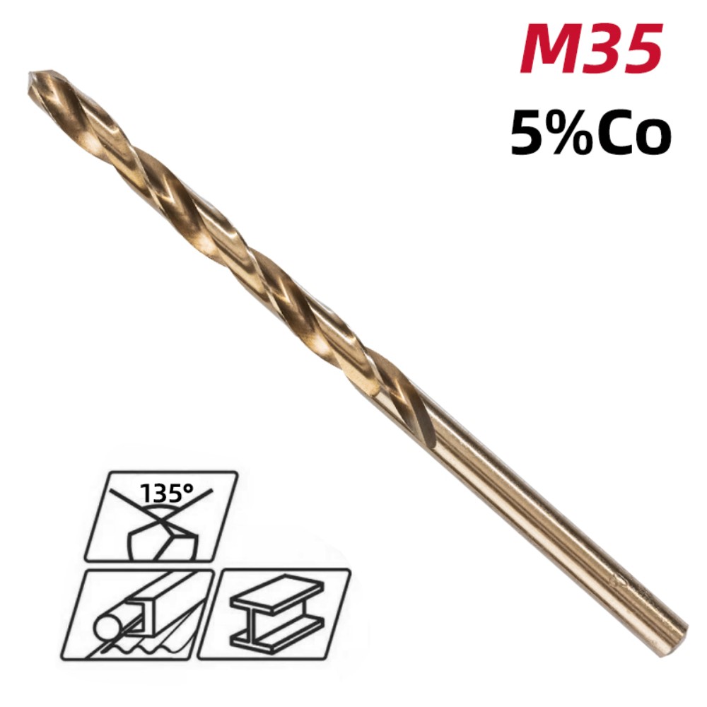 Сверло по металлу Deli RS EDH-MHZ045-E2, 4.5 мм, DIN 338, HSCo 5% - 2