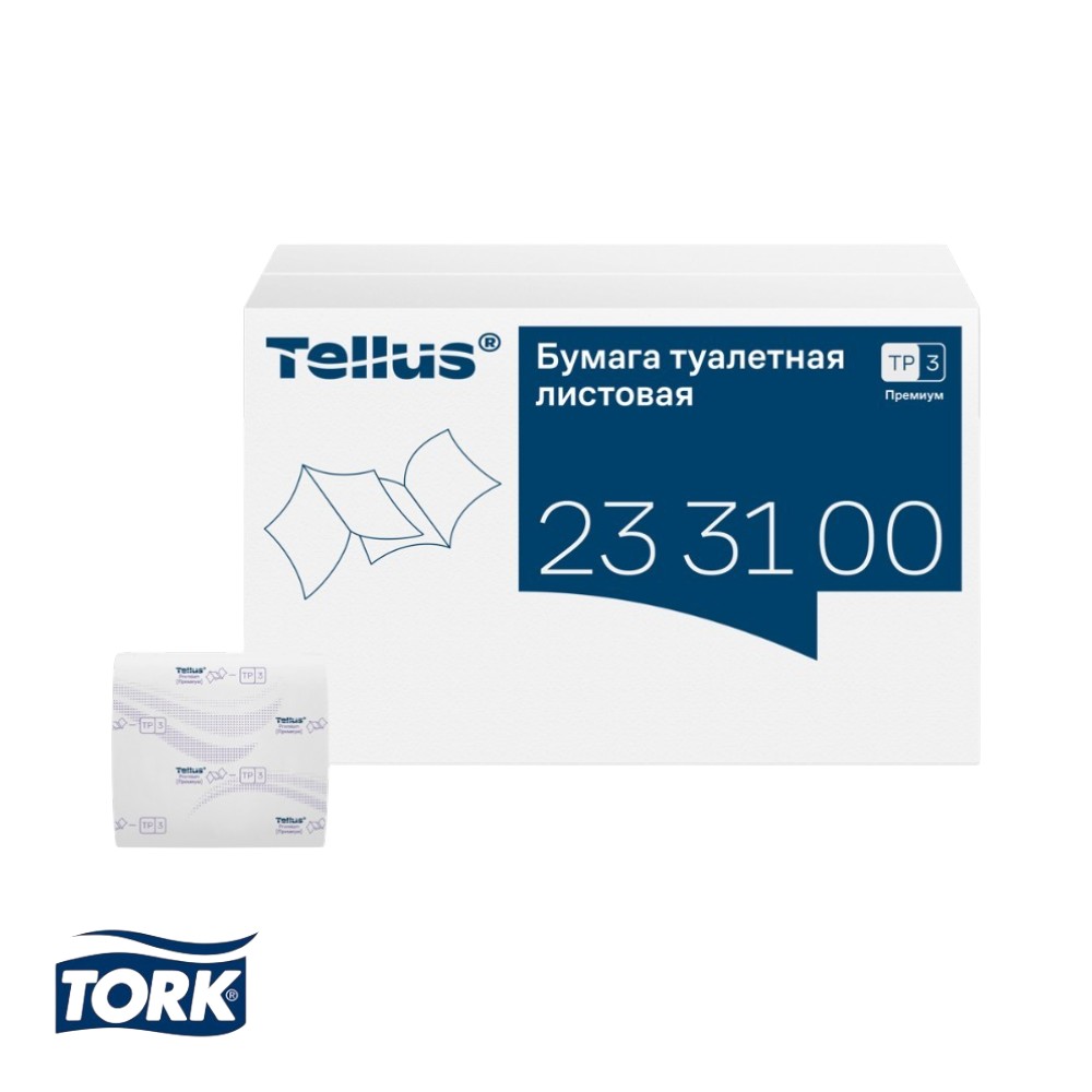 Бумага туалетная Tellus Премиум TР3