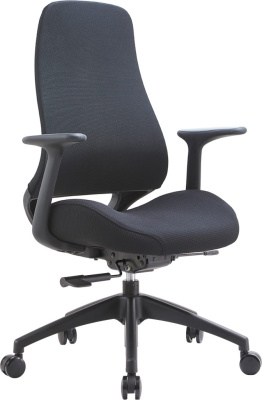 Кресло д/руководителя EVERPROF Bug ткань, черный, крестов. пластик