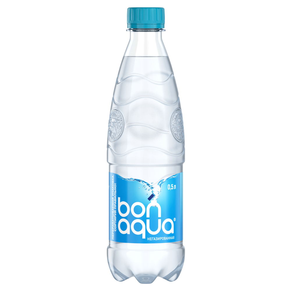 Вода питьевая "Bonaqua", негазированная, 0.5 л