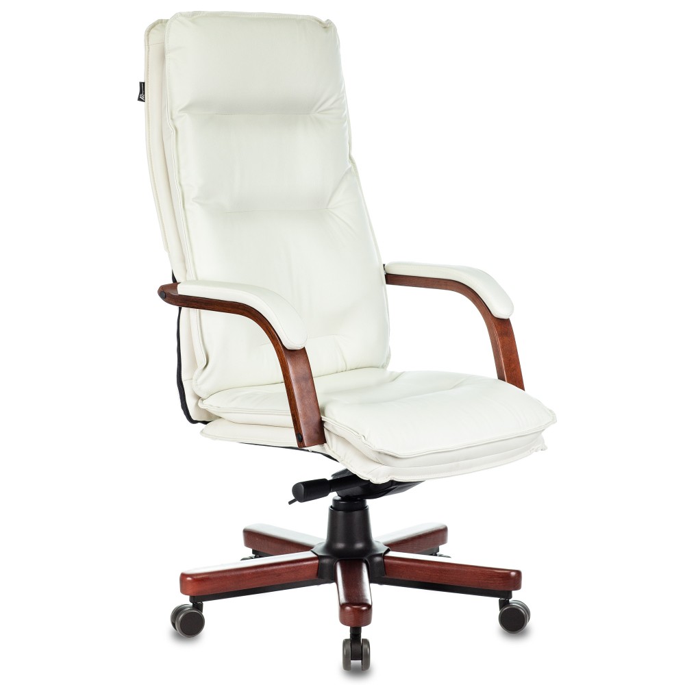 Кресло для руководителя Бюрократ T-9927WALNUT, натуральная кожа