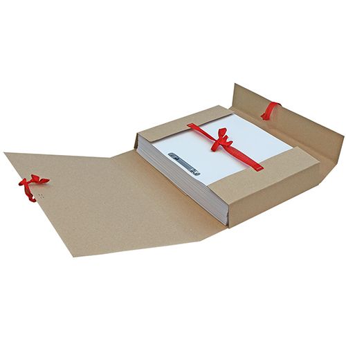 Папка-скоросшиватель с завязками, 50 мм, 4 завязки, крафт - 4