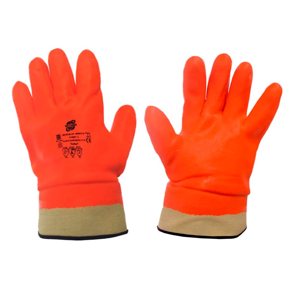 Перчатки трикотажные х/б нефтеморозостойкие Arcticus, манжет крага