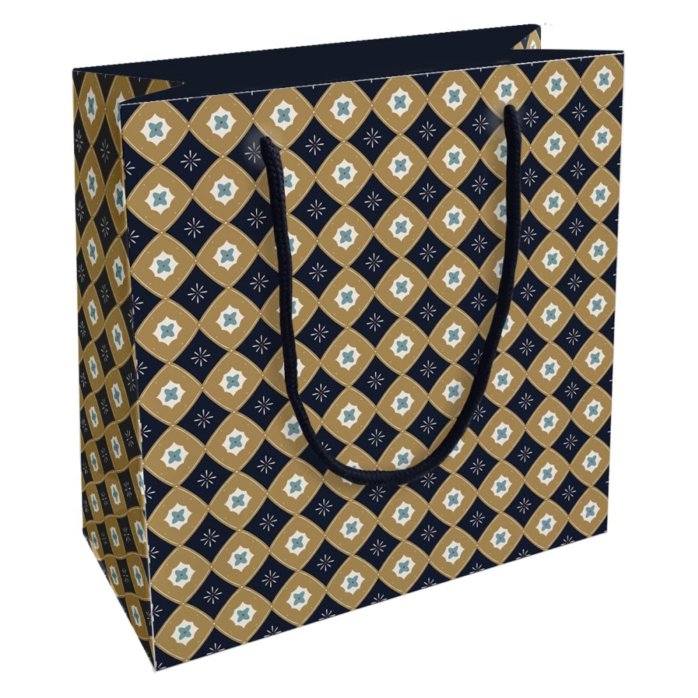 Пакет бумажный подарочный "Gentleman", 20х20х8 см