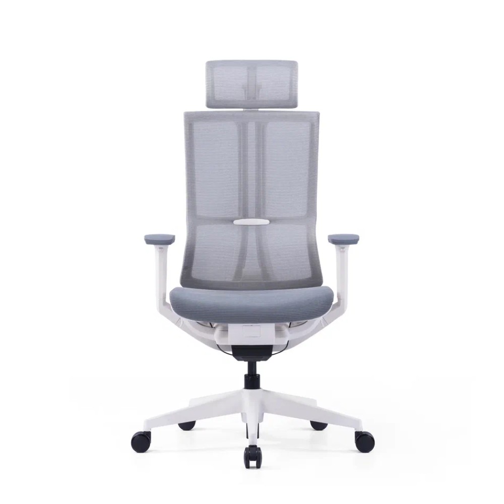 Кресло для руководителя SitZone E-303-001A-P1-WH сетка, серый