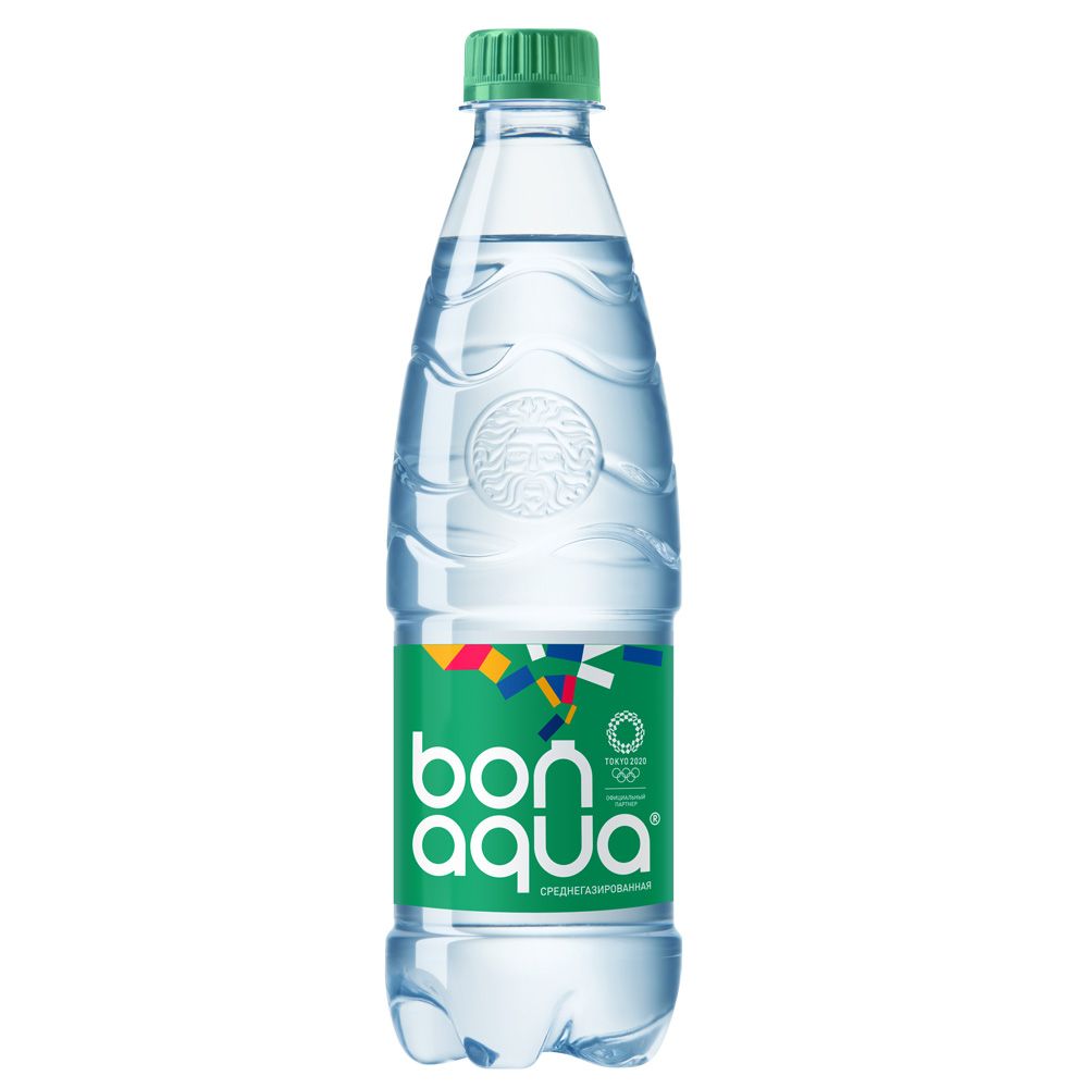 Вода питьевая "Bonaqua", среднегазированная, 0.5 л