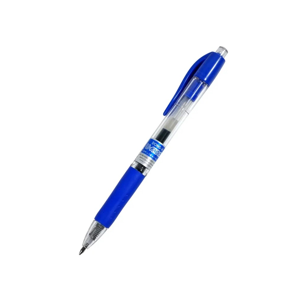 Ручка гелевая "U-knock", 0.7 мм, голубой, стерж. синий