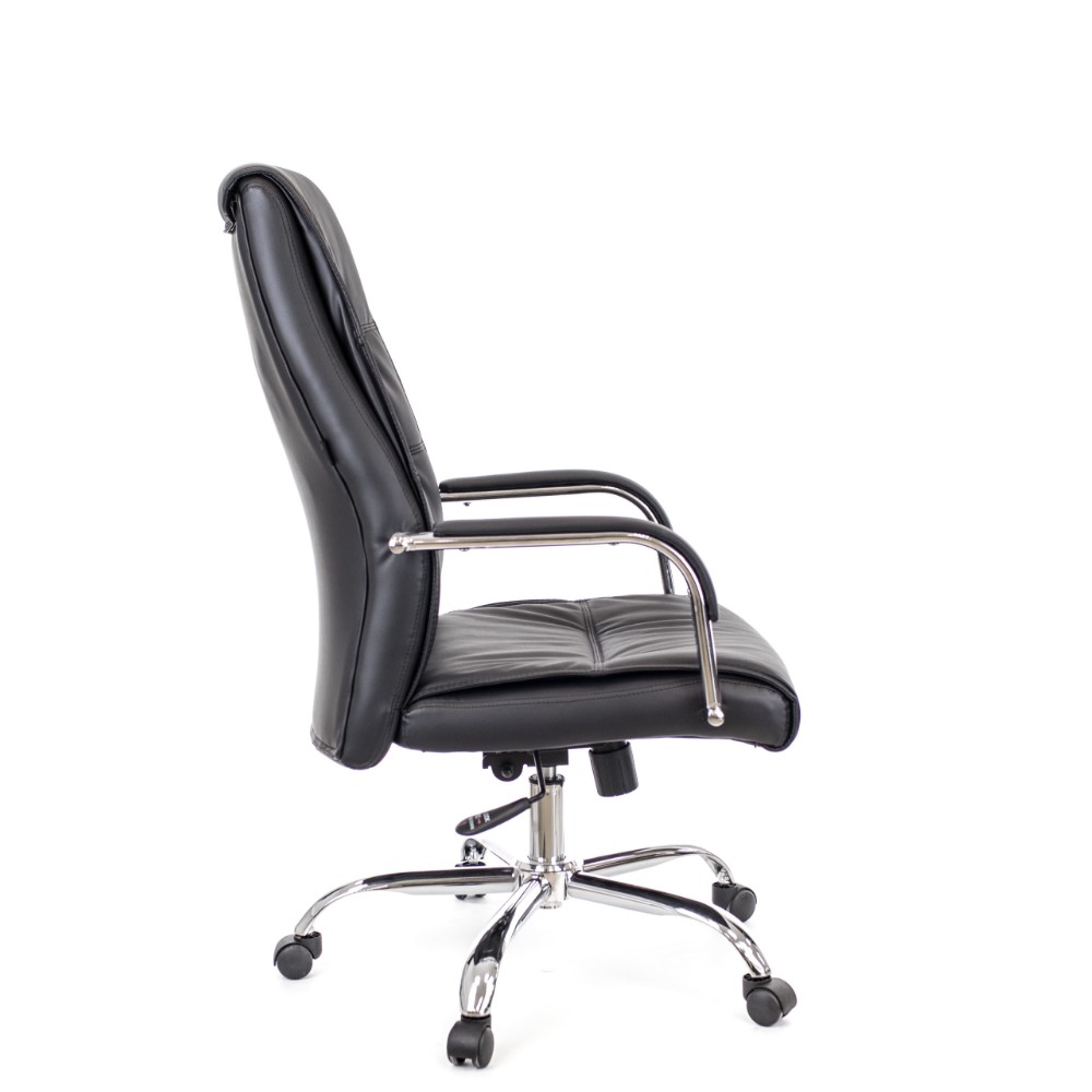 Кресло для руководителя Everprof "Bond", экокожа, хром, черный - 3