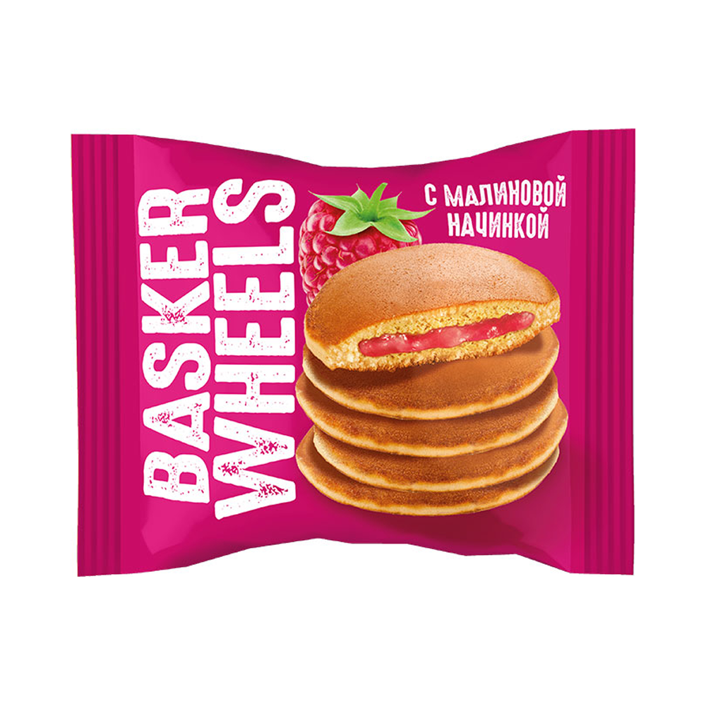 Панкейк "Basker Wheels" с малиновой начинкой