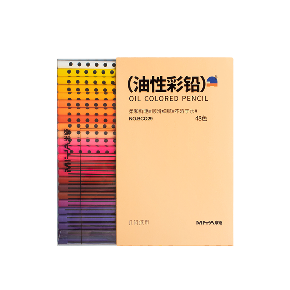 Цветные карандаши "Himi. Geometry city", набор 48 цв.