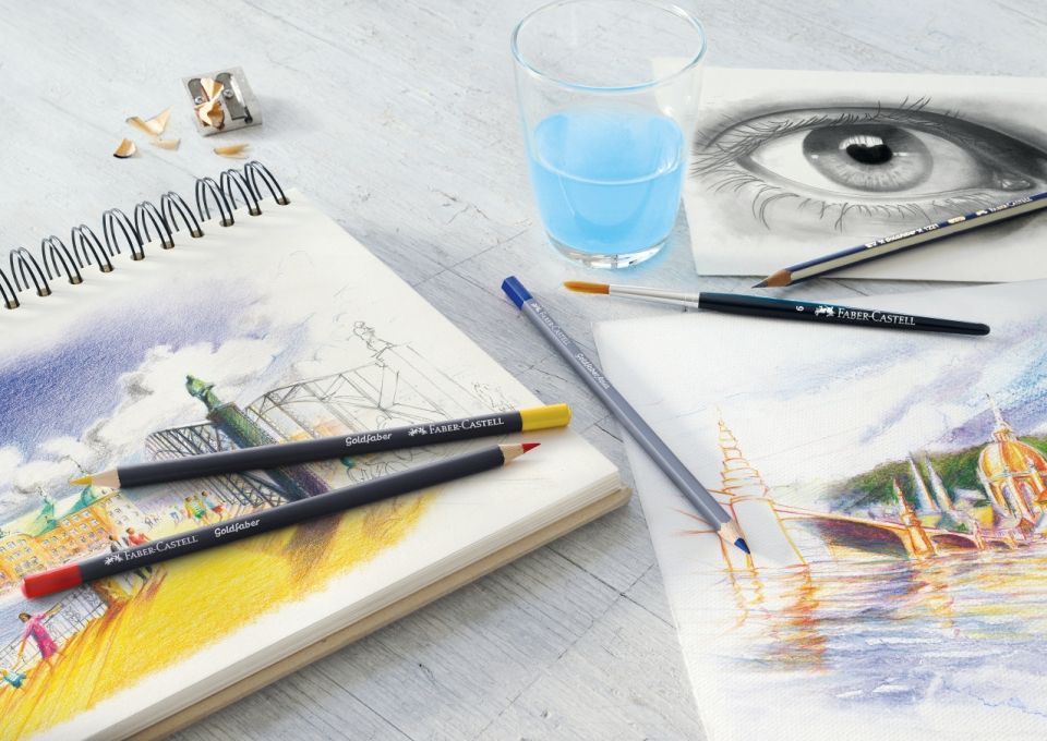 Карандаши цветные "Goldfaber", 24 шт., металлическая упаковка - 2