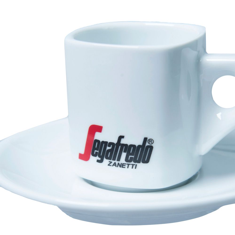 Набор "Segafredo Espresso", чашка с блюдцем, керамика, 60 мл, белый