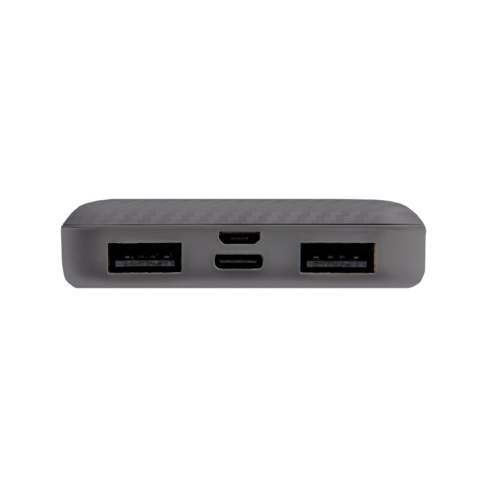 Внешний аккумулятор Power Bank "Rib 10", 10000 mAh, серый - 3