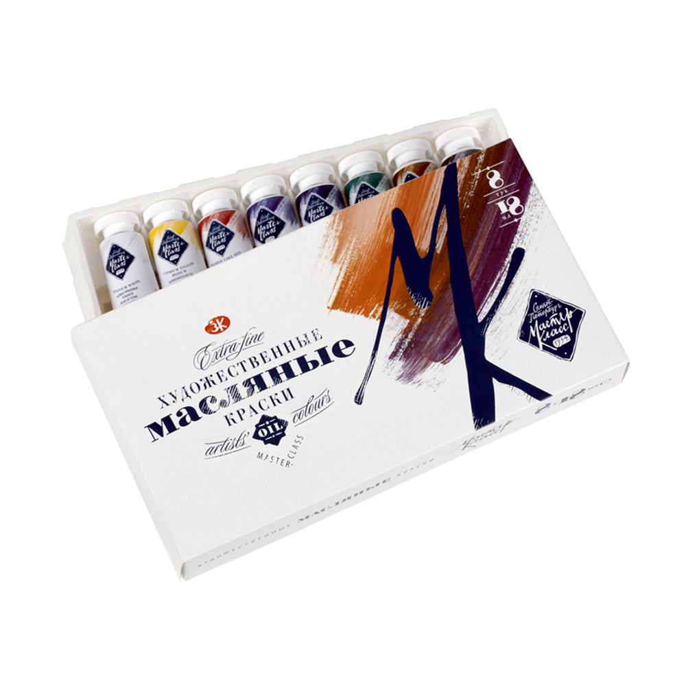 Краски масляные "Мастер-класс", 8 цветов